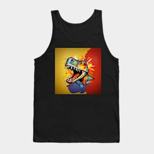 Graffiti T-Rex Tank Top